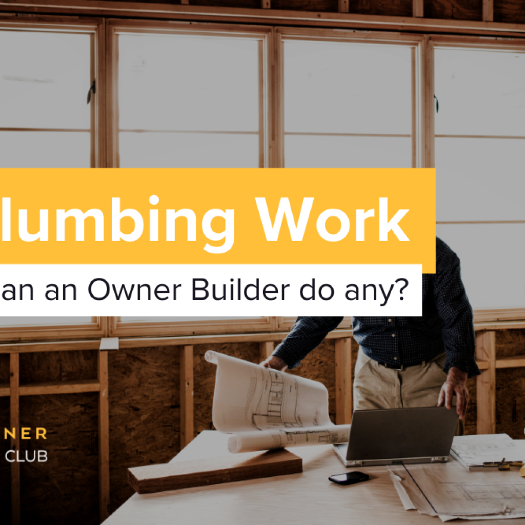 Owner Building Plumbing