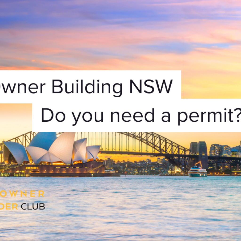 Owner Builder Permit NSW